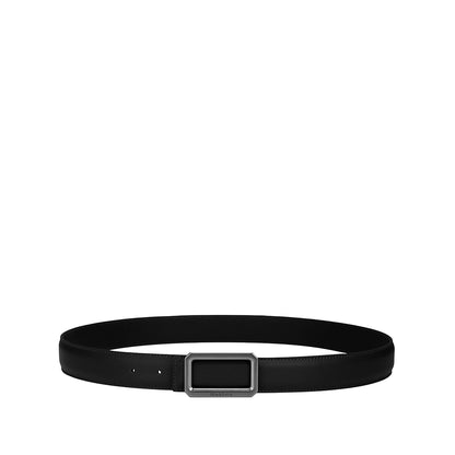 SEMBONIA 3.2cm Matte Gunmetal Buckle Belt - 066706-036S
