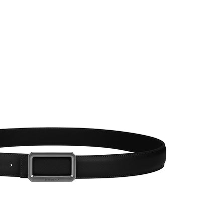 SEMBONIA 3.2cm Matte Gunmetal Buckle Belt - 066706-036S