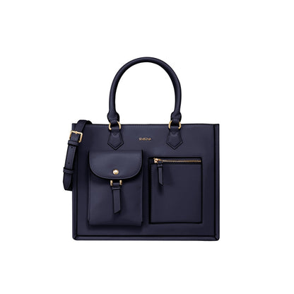 SEMBONIA Large Classic Multi-Pockets Satchel Bag - 0603812-018S