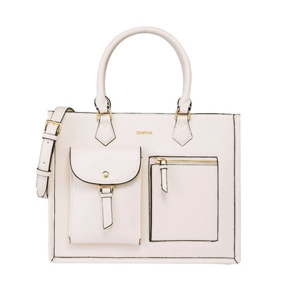 SEMBONIA Large Classic Multi-Pockets Satchel Bag - 0603812-018S