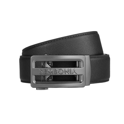 SEMBONIA Men 3.5 cm Auto Plaque Buckle Belt - 066703-220S
