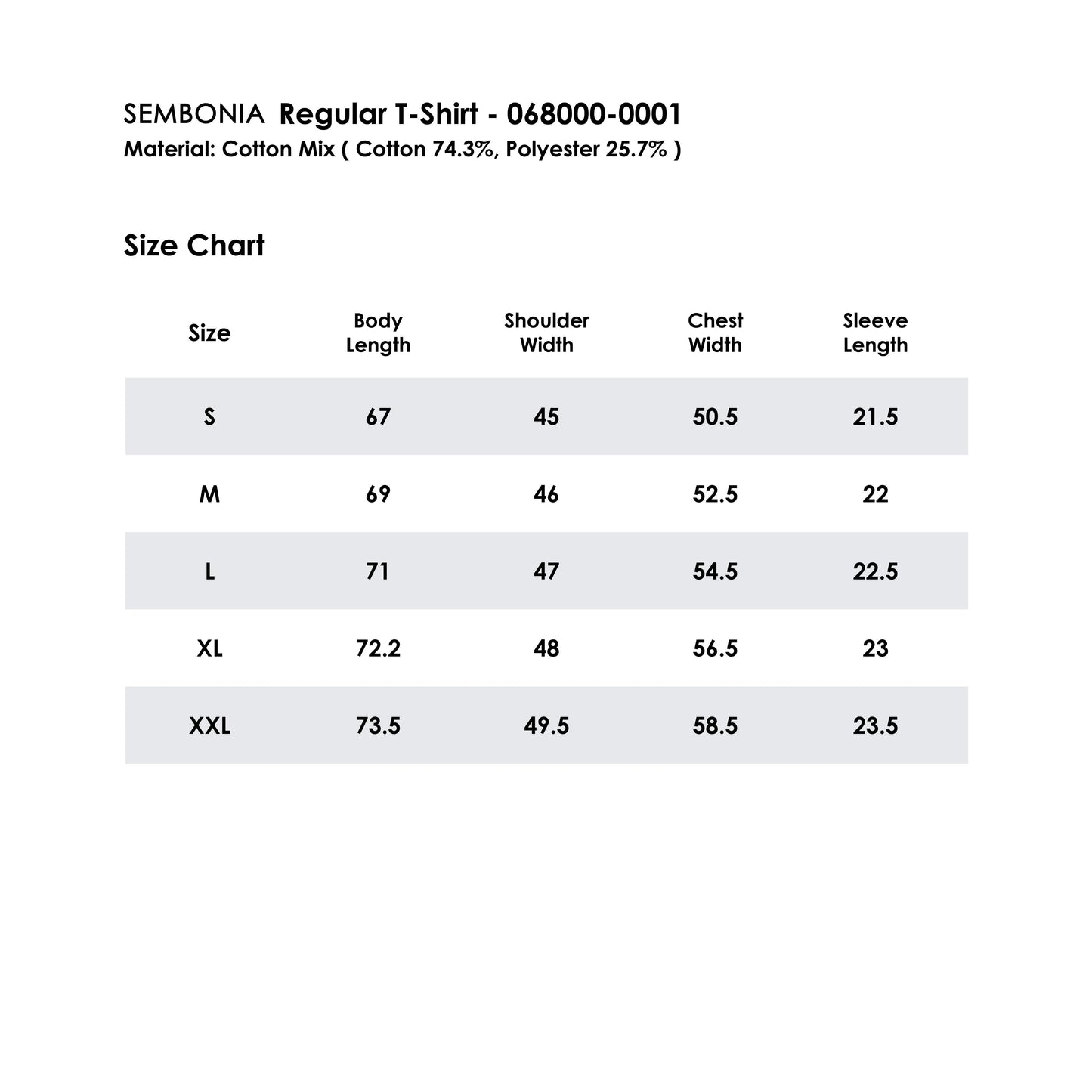SEMBONIA Regular T-Shirt - 068000-0001