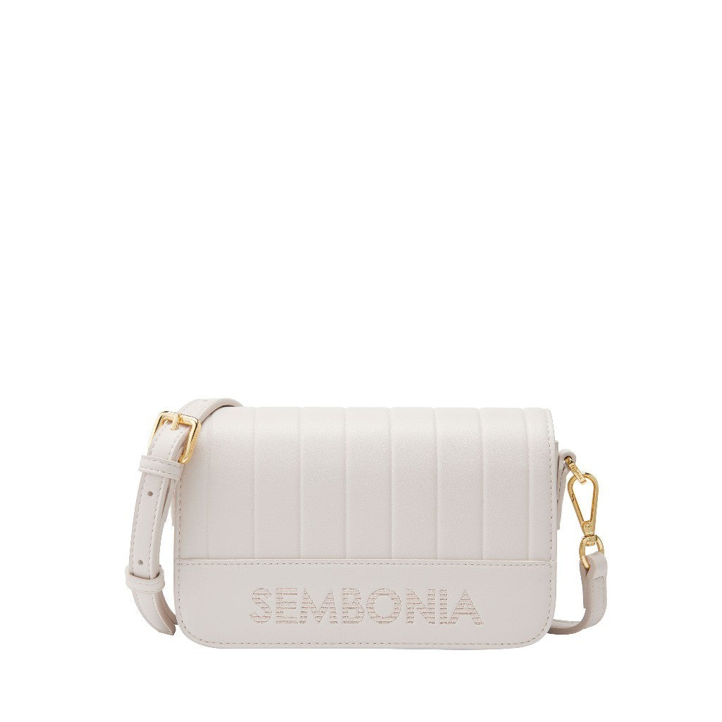 SEMBONIA Classy Debossed Stripe Crossbody Bag - 0603886-005S