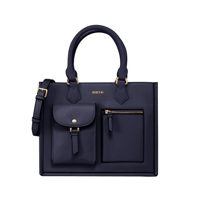 SEMBONIA Medium Classic Multi-Pockets Satchel Bag - 0603812-008S