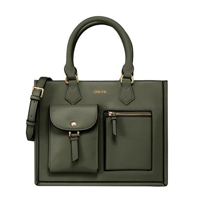 SEMBONIA Medium Classic Multi-Pockets Satchel Bag - 0603812-008S