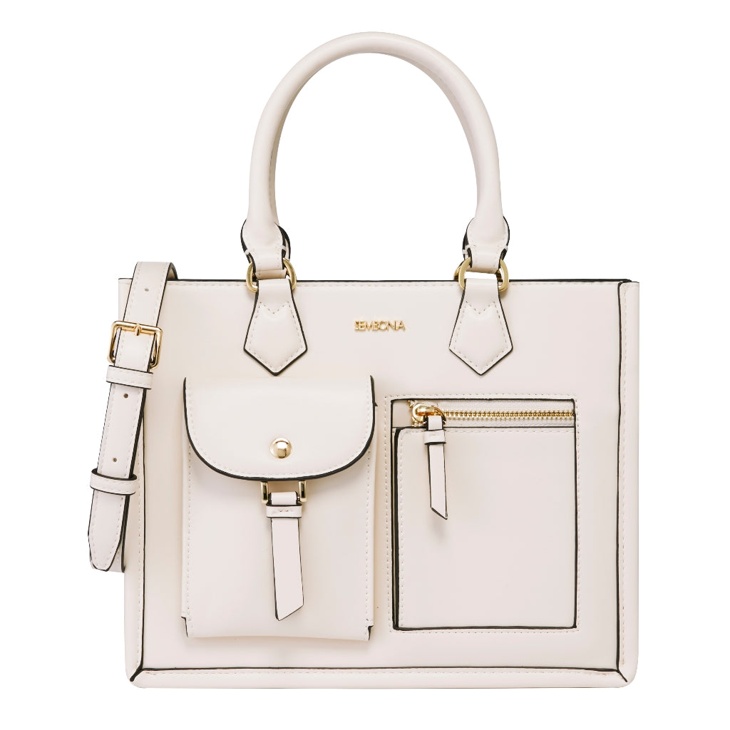 SEMBONIA Medium Classic Multi-Pockets Satchel Bag - 0603812-008S