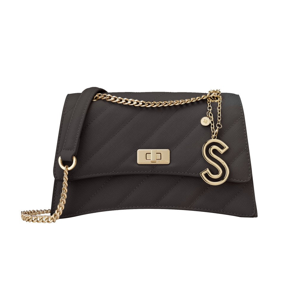 SEMBONIA Janne Quilted Trapeze Crossbody Bag - 0603853-001S
