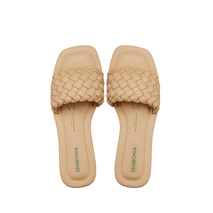 SEMBONIA Women Recycled Materials of Synthetic Leather Flats - 06315-10084S