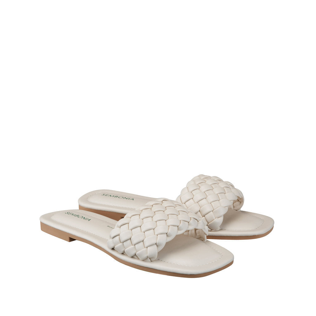 SEMBONIA Women Recycled Materials of Synthetic Leather Flats - 06315-10084S