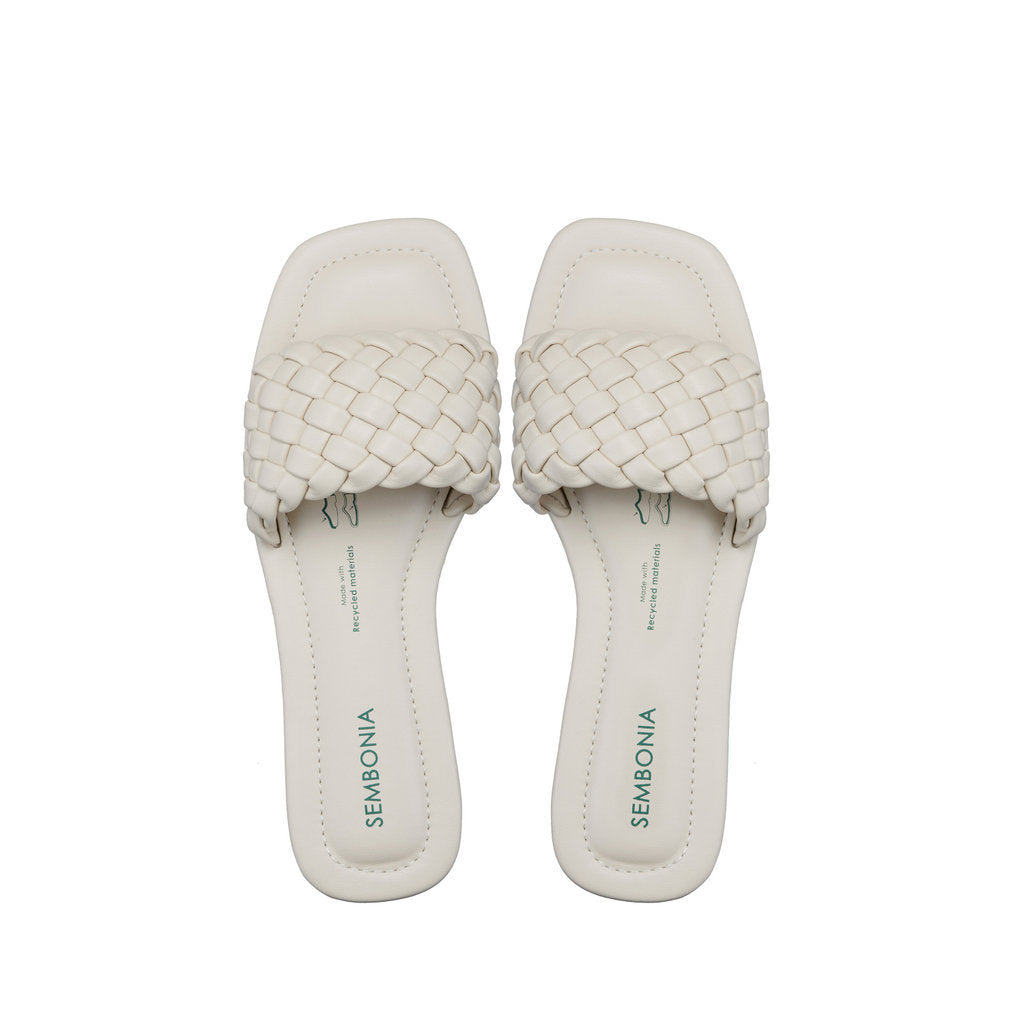 SEMBONIA Women Recycled Materials of Synthetic Leather Flats - 06315-10084S