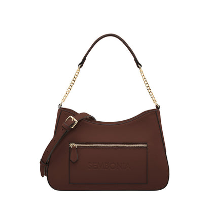 SEMBONIA Debossed Trapeze Crossbody Bag - 0603811-012S