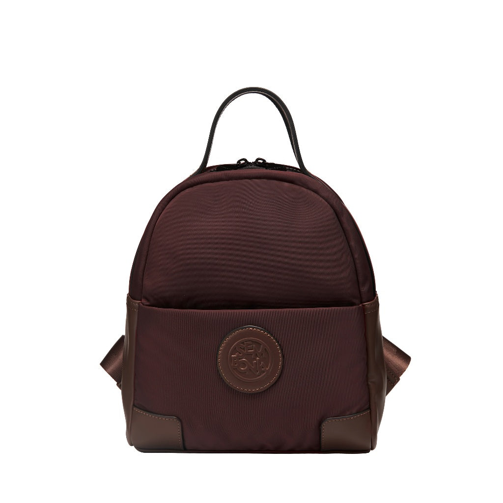SEMBONIA Traveler Logo Patch Décor Nylon Backpack - 0603897-009A