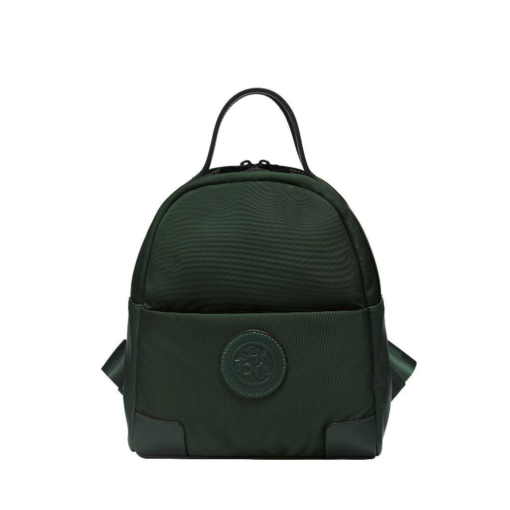 SEMBONIA Traveler Logo Patch Décor Nylon Backpack - 0603897-009A