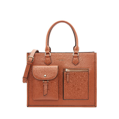 SEMBONIA Large Classic Multi-Pockets Satchel Bag - 0603812-018A