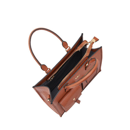 SEMBONIA Large Classic Multi-Pockets Satchel Bag - 0603812-018A