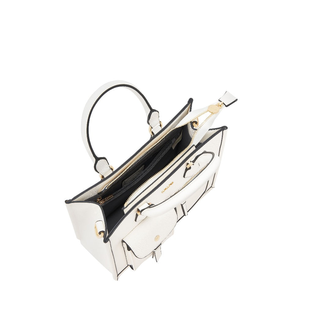 SEMBONIA Medium Classic Multi-Pockets Satchel Bag - 0603812-008A