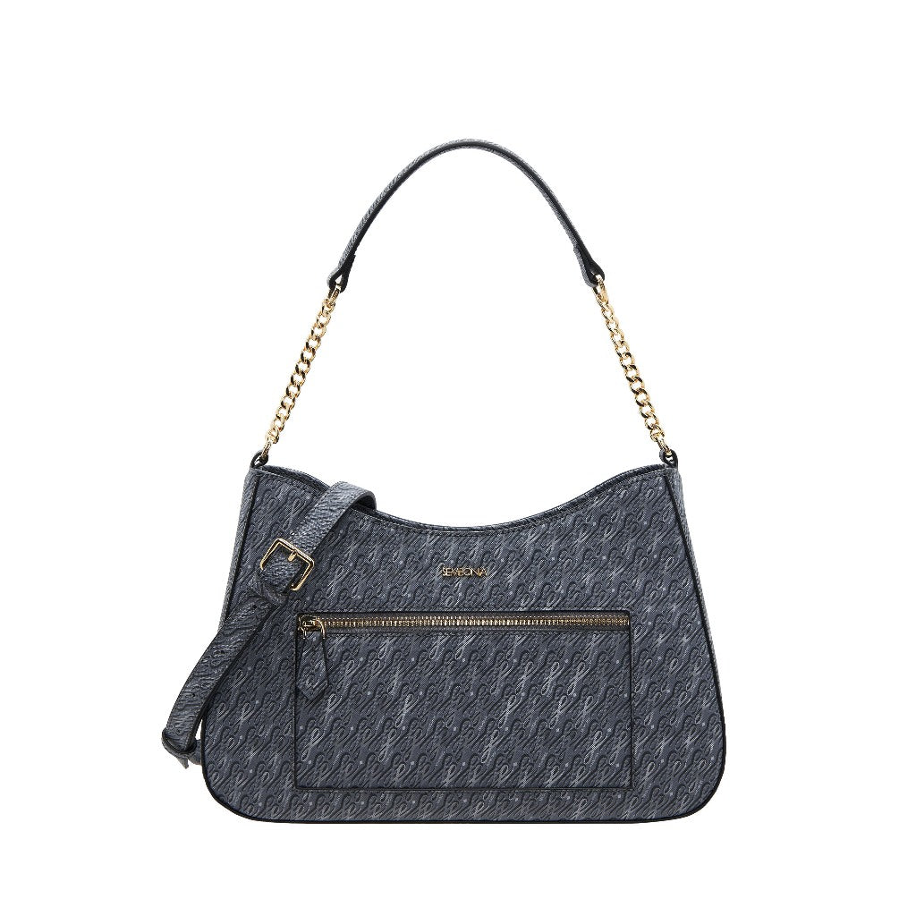 SEMBONIA L Monogram Trapeze Crosbody Bag - 0603811-212