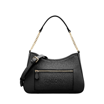 SEMBONIA Debossed Trapeze Crossbody Bag Large - 0603811-012A