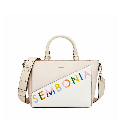 SEMBONIA Whimsical Embroidered Logo Tote Bag - 0603651-313S
