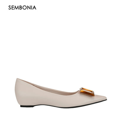 SEMBONIA Women Recycled Materials of Synthetic Leather Ballet - 06315-40066S