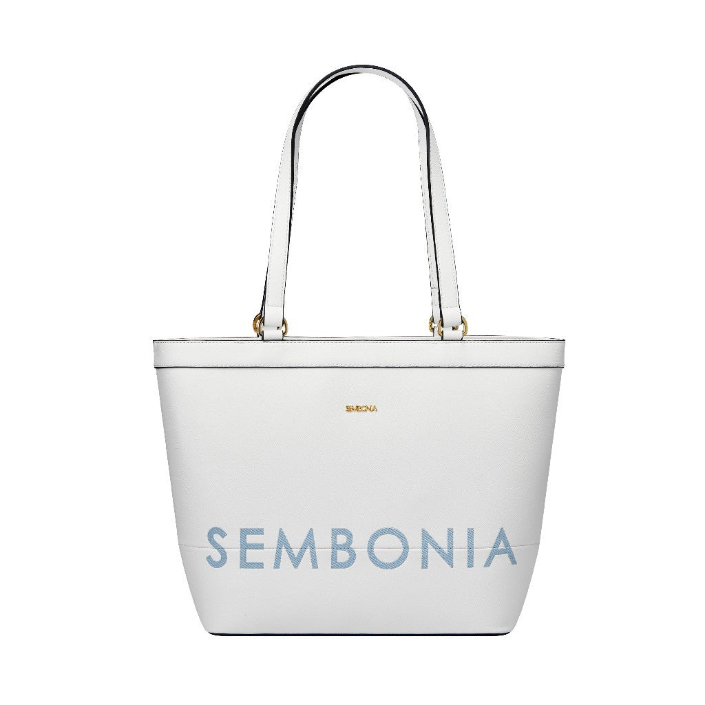 SEMBONIA Whimsical Embroidered Logo Tote Bag - 0603651-303S