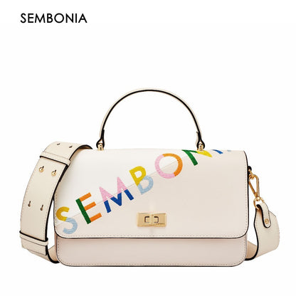 SEMBONIA Whimsical Embroidered Logo CrossBody Bag - 0603651-306S