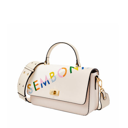 SEMBONIA Whimsical Embroidered Logo CrossBody Bag - 0603651-306S