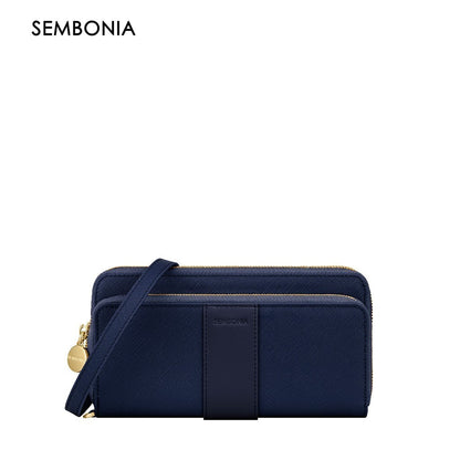SEMBONIA Crossgrain 2-Tier Zip-around Wallet - 0602469-515S