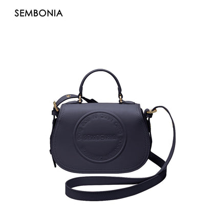 SEMBONIA Round Signature Embossed Crossbody Bag - 0603797-005S