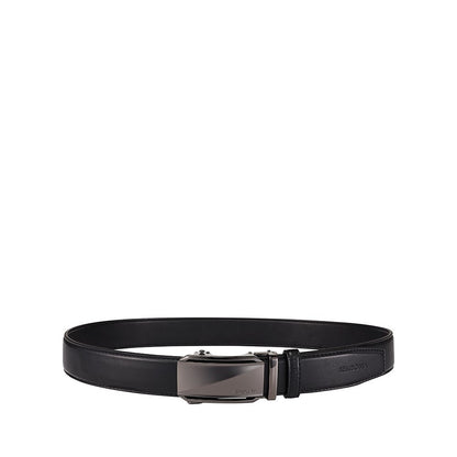 SEMBONIA Men 3.5 cm Auto Plaque Buckle Leather Belt - 066703-217S-98