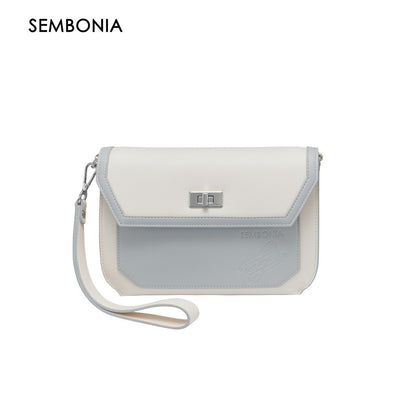 SEMBONIA Audrey Logo Printed Crescent Crossbody Bag - 0603783-302S