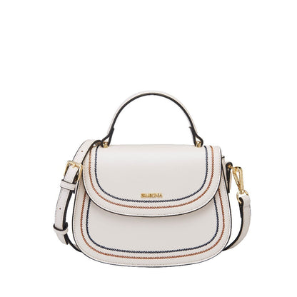 SEMBONIA Classy Contrast Stich-Trim Crossbody Bag - 0603764-006S