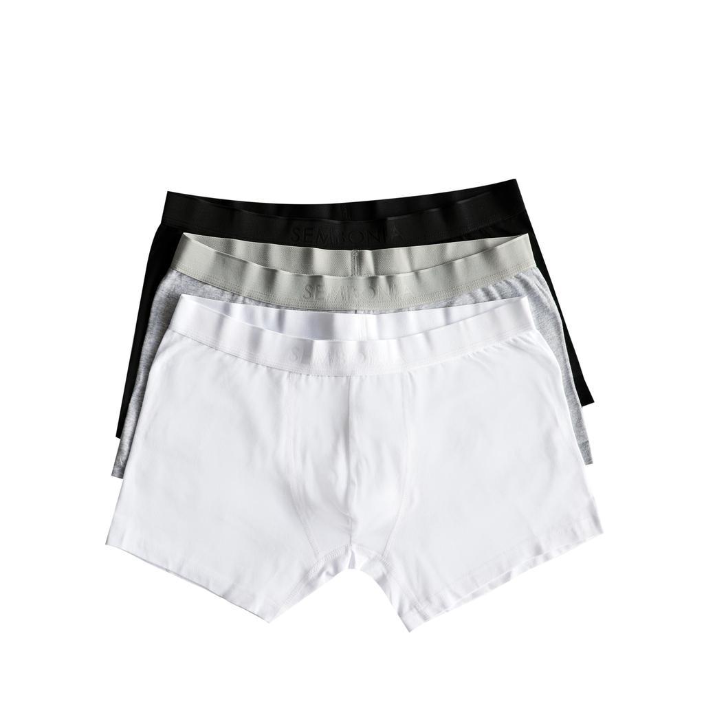 SEMBONIA Cotton Mens Boxer Briefs 3-Pack ( Low Rise ) - 068931-0001