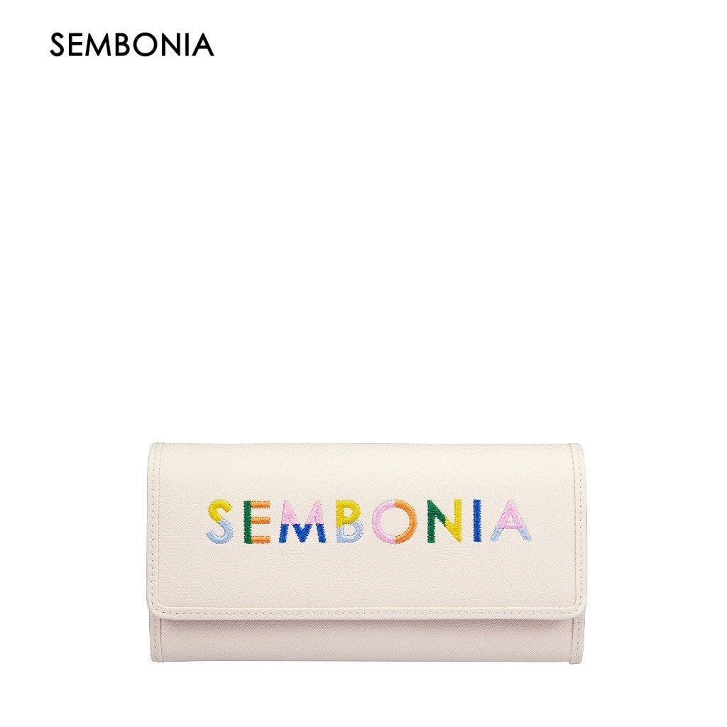 SEMBONIA Whimsical Embroidered Logo Continental Wallet - 0603651-503S-21