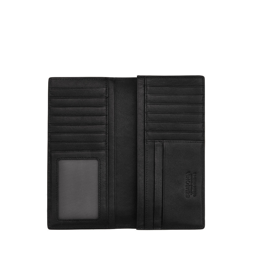 SEMBONIA Crossgrain Leather Bi-Fold Long Wallet - 066228-502B-93