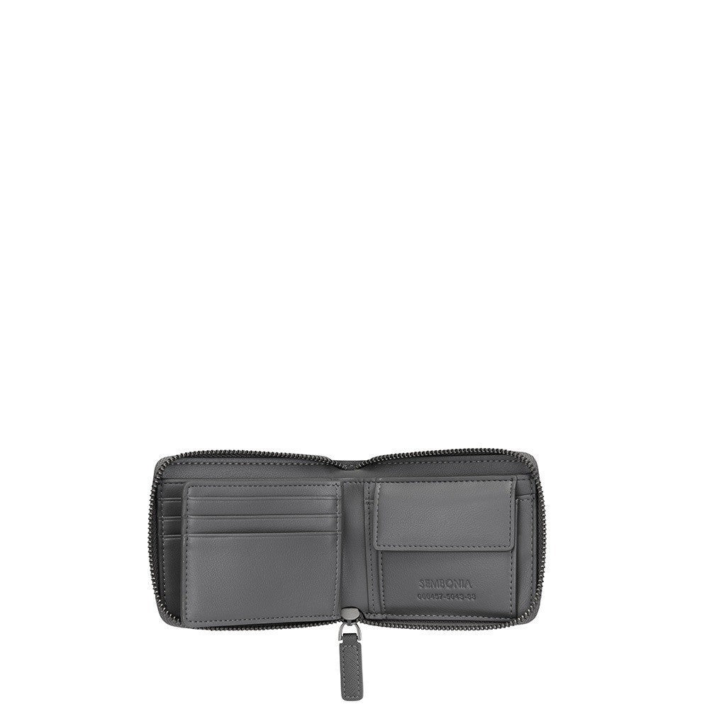 SEMBONIA Zip Centre Flap Bi-Fold Wallet With Coin CompartMent - 066457-504S-88