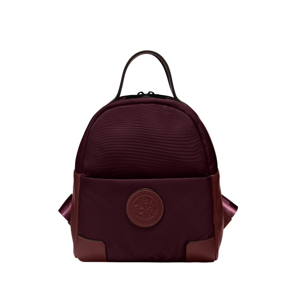 SEMBONIA Traveler Logo Patch Décor Nylon Backpack - 0603897-009S