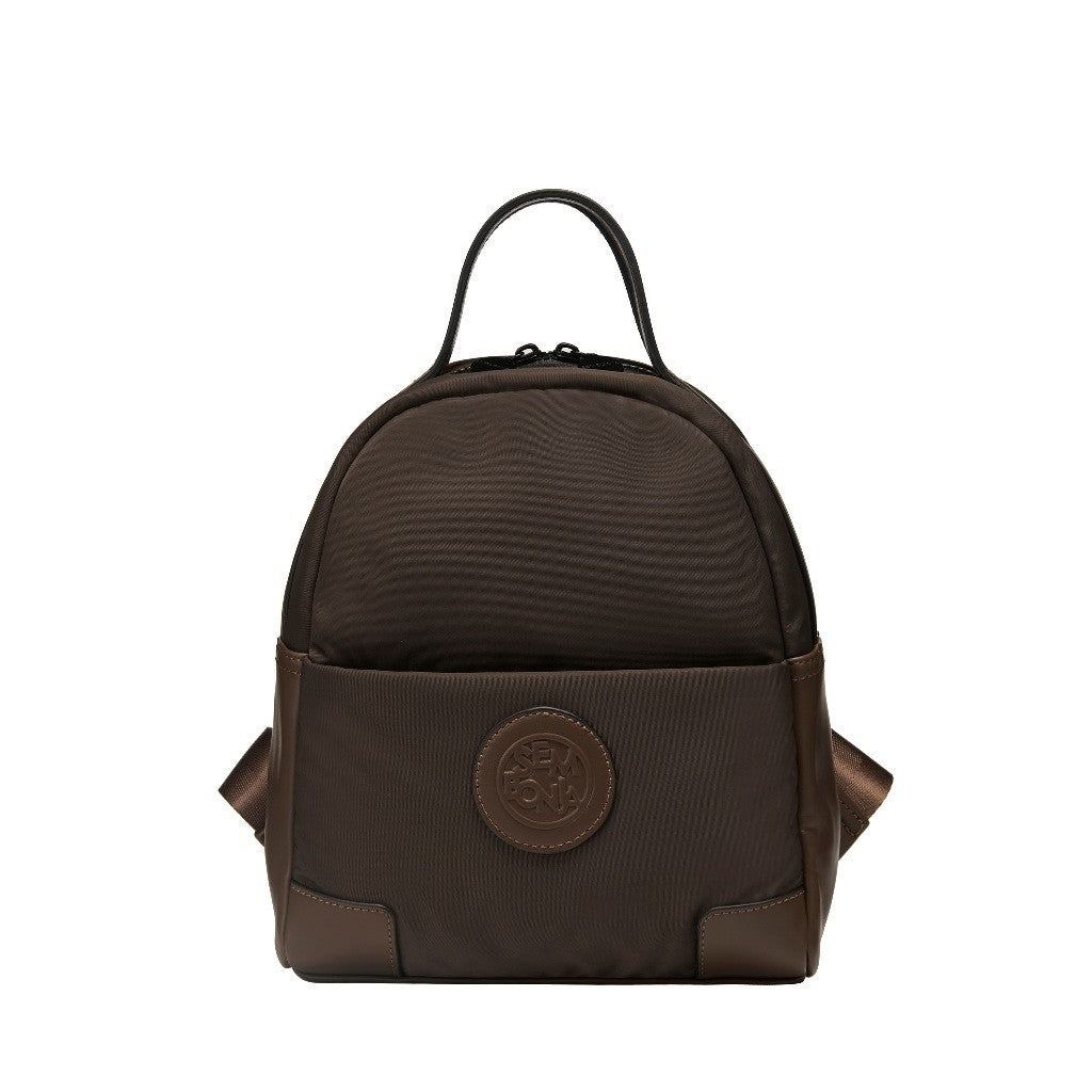 SEMBONIA Traveler Logo Patch Décor Nylon Backpack - 0603897-009S