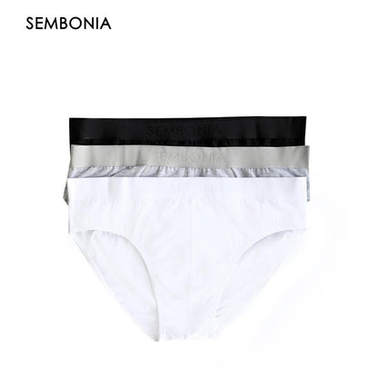 SEMBONIA Cotton Mens Briefs 3-Pack - 068930-0001