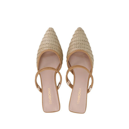 SEMBONIA Women Raffia Mules - 06348-90023