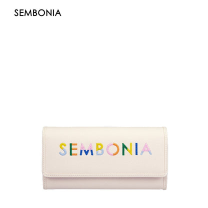 SEMBONIA Whimsical Embroidered Logo Continental Wallet - 0603651-503S-21