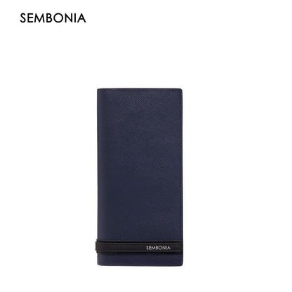 SEMBONIA Crossgrain Leather Bi-Fold Long Wallet - 066228-502B-93