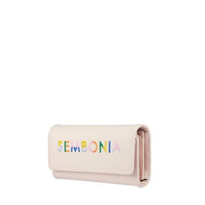 SEMBONIA Whimsical Embroidered Logo Continental Wallet - 0603651-503S-21