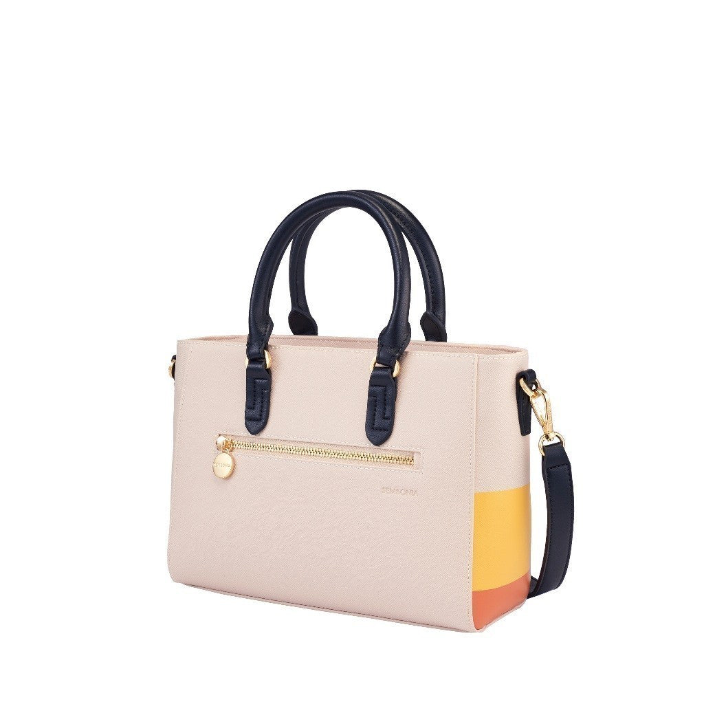 Helda Colour-Block Satchel Bag