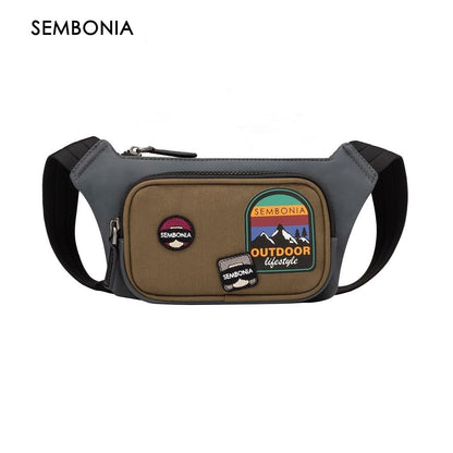 Sembonia Voyage Patched Canvas Waist Bag - 0603827-105S-36