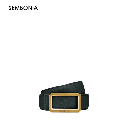 Sembonia 3.2cm Matte Gold Buckle Belt - 066706-037S