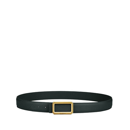 Sembonia 3.2cm Matte Gold Buckle Belt - 066706-037S