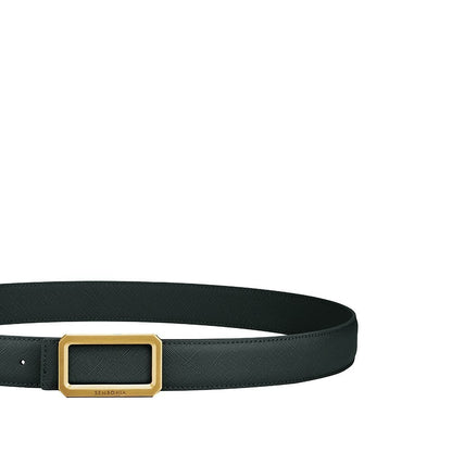 Sembonia 3.2cm Matte Gold Buckle Belt - 066706-037S
