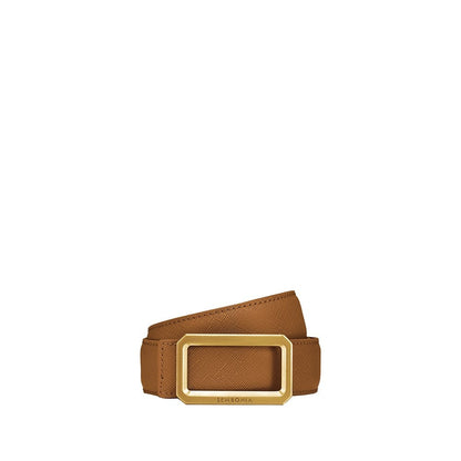 Sembonia 3.2cm Matte Gold Buckle Belt - 066706-037S