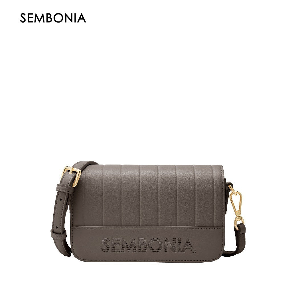 SEMBONIA Classy Debossed Stripe Crossbody Bag - 0603886-005S